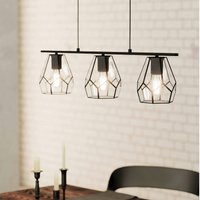 EGLO Mardyke Glass Steel 3L Pendant Light
EGLO Mardyke Glass Steel 3L Pendant Light