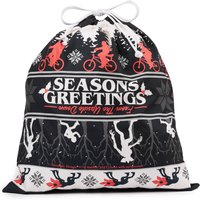 Stranger Things Seasons Greetings From The Upside Down Christmas Santa Sack 
Stranger Things Seasons Greetings From The Upside Down Christmas Santa Sack