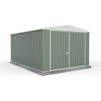 Absco 10x15ft Utility Workshop Apex Metal Shed - Green
Absco 10x15ft Utility Workshop Apex Metal Shed - Green