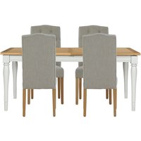 Westcott Extending Dining Table and 4 Alloway Chairs - Natural
Westcott Extending Dining Table and 4 Alloway Chairs - Natural