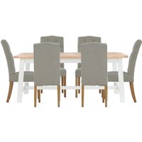 Country Living Kempton Dining Table and 6 Alloway Chairs - Natural
Country Living Kempton Dining Table and 6 Alloway Chairs - Natural