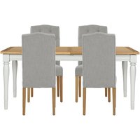 Westcott Extending Dining Table and 4 Alloway Chairs - Grey
Westcott Extending Dining Table and 4 Alloway Chairs - Grey