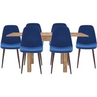Kubu Extending Dining Table and 6 Perth Chairs - Navy
Kubu Extending Dining Table and 6 Perth Chairs - Navy