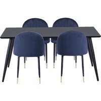 Illona Dining Table and 4 Chairs - Navy
Illona Dining Table and 4 Chairs - Navy