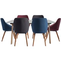 Milly Dining Table and 6 Chairs - Multicoloured
Milly Dining Table and 6 Chairs - Multicoloured