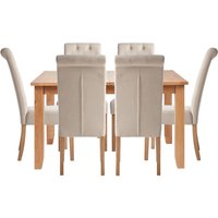 Charterhouse Extending Dining Table and 6 Chairs - Natural
Charterhouse Extending Dining Table and 6 Chairs - Natural