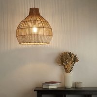 House Beautiful Woven Effect Rattan Shade - Natural