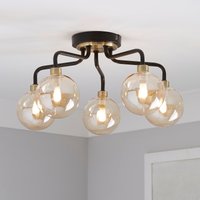 Shoreditch Five Light Semi Flush Ceiling Light - Champagne & Brass
Shoreditch Five Light Semi Flush Ceiling Light - Champagne & Brass