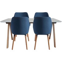 Milly Dining Table and 4 Chairs - Blue
Milly Dining Table and 4 Chairs - Blue