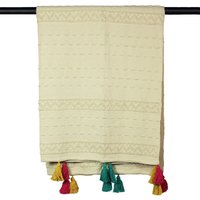 House Beautiful Cotton Tassel Throw - Cream - 140x180cm
House Beautiful Cotton Tassel Throw - Cream - 140x180cm