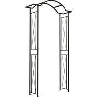 Panacea KD Wave Top Steel Garden Arch - Black
Panacea KD Wave Top Steel Garden Arch - Black