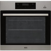 AEG BES355010M Built In Electric Single Oven with added Steam Function - Stainless Steel