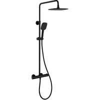 Hunsdon Thermostatic Valve, Square Overhead and Hand Shower Black
Hunsdon Thermostatic Valve, Square Overhead and Hand Shower Black
