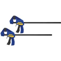 IRWIN Mini One Handed Bar Clamp 12 inch - 2 Pack (T54122EL7)
IRWIN Mini One Handed Bar Clamp 12 inch - 2 Pack (T54122EL7)