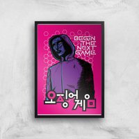 Squid Game Begin The Next Game Giclee Art Print - A4 - Black Frame, Multi
Squid Game Begin The Next Game Giclee Art Print - A4 - Black Frame, Multi