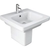 Bathstore Falcon 500mm White Basin and Semi Pedestal
Bathstore Falcon 500mm White Basin and Semi Pedestal