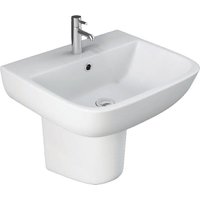 Bathstore Cedar 520mm White Basin and Semi Pedestal
Bathstore Cedar 520mm White Basin and Semi Pedestal