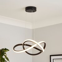 Boston LED Infinity Pendant Light - Black