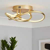 Bailey LED Spiral Flush Ceiling Light - Brass
Bailey LED Spiral Flush Ceiling Light - Brass