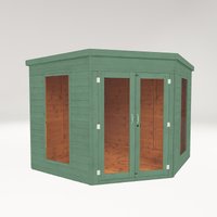 Country Living Premium Ribble 8ft x 8ft Corner Summerhouse Painted + Installation - Aurora Green
Country Living Premium Ribble 8ft x 8ft Corner Summerhouse Painted + Installation - Aurora Green