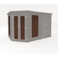 Country Living Premium Ribble 8ft x 12ft Corner Summerhouse with Side Shed Painted + Installation - Thorpe Towers Grey
Country Living Premium Ribble 8ft x 12ft Corner Summerhouse with Side Shed Painted + Installation - Thorpe Towers Grey