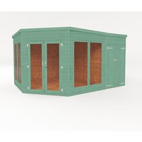 Country Living Premium Ribble 9ft x 13ft Corner Summerhouse with Side Shed Painted + Installation - Aurora Green
Country Living Premium Ribble 9ft x 13ft Corner Summerhouse with Side Shed Painted + Installation - Aurora Green