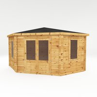 Mercia 4m x 4m Corner Log Cabin 34mm
Mercia 4m x 4m Corner Log Cabin 34mm