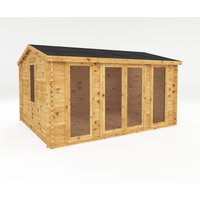 Mercia 4.5m x 3.5m Home Office Log Cabin 34mm
Mercia 4.5m x 3.5m Home Office Log Cabin 34mm