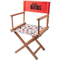 Decorsome Hitchcock The Birds Flight Collage Directors Chair 
Decorsome Hitchcock The Birds Flight Collage Directors Chair