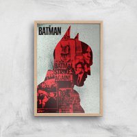 The Batman Silhouette Giclee Art Print - A4 - Wooden Frame 
The Batman Silhouette Giclee Art Print - A4 - Wooden Frame