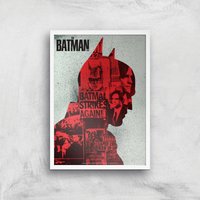 The Batman Silhouette Giclee Art Print - A2 - White Frame
The Batman Silhouette Giclee Art Print - A2 - White Frame