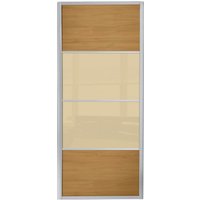 Ellipse 4 Panel Windsor Oak Panel and Cream Glass Sliding Door - 762mm
Ellipse 4 Panel Windsor Oak Panel and Cream Glass Sliding Door - 762mm