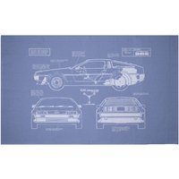Decorsome x Back to the Future DeLorean Blueprint Woven Rug - Small
Decorsome x Back to the Future DeLorean Blueprint Woven Rug - Small