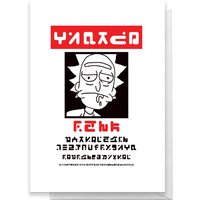 Rick and Morty Wanted Rick Poster Greetings Card - Giant Card
Rick and Morty Wanted Rick Poster Greetings Card - Giant Card