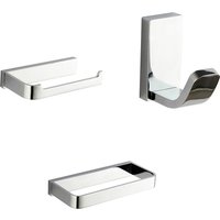Modern 3 Piece Wall Mounted Bathroom Accessories Set
Modern 3 Piece Wall Mounted Bathroom Accessories Set