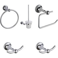 Traditional 5 Piece Wall Mounted Bathroom Accessories Set
Traditional 5 Piece Wall Mounted Bathroom Accessories Set