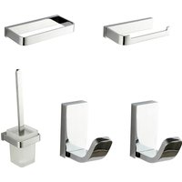 Modern 5 Piece Wall Mounted Bathroom Accessories Set
Modern 5 Piece Wall Mounted Bathroom Accessories Set