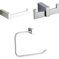 Square 3 Piece Wall Mounted Bathroom Accessories Set
Square 3 Piece Wall Mounted Bathroom Accessories Set