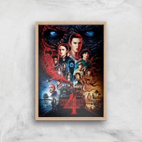 Stranger Things Composition Giclee Art Print - A4 - Wooden Frame, Multi
Stranger Things Composition Giclee Art Print - A4 - Wooden Frame, Multi