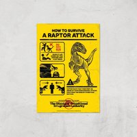Jurassic World How To Survive A Raptor Attack Giclee Art Print - A4 - Print Only, Multi
Jurassic World How To Survive A Raptor Attack Giclee Art Print - A4 - Print Only, Multi