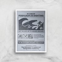 Jurassic World Mosasaurus Sighting Giclee Art Print - A4 - White Frame, Multi
Jurassic World Mosasaurus Sighting Giclee Art Print - A4 - White Frame, Multi