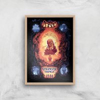 Stranger Things x Alex Hovey Vecna Illustration Giclee Art Print - A4 - Wooden Frame, Multi 
Stranger Things x Alex Hovey Vecna Illustration Giclee Art Print - A4 - Wooden Frame, Multi