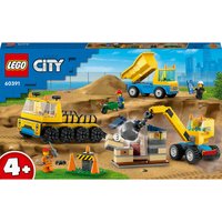 LEGO City: Construction Trucks & Wrecking Ball Crane Toys (60391)
LEGO City: Construction Trucks & Wrecking Ball Crane Toys (60391)