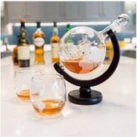 Globe Decanter with Glasses Set 
Globe Decanter with Glasses Set