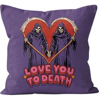 Steven Rhodes Love You To Death Square Cushion - 40x40cm
Steven Rhodes Love You To Death Square Cushion - 40x40cm