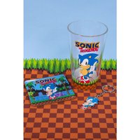 Sonic Keyring, Glass and Coaster Set
Sonic Keyring, Glass and Coaster Set