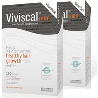 Viviscal Man 6 Month Supply Tablets (360 Tabs)
Viviscal Man 6 Month Supply Tablets (360 Tabs)