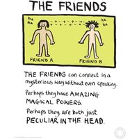 Edward Monkton Fine Art Print - Friends
Edward Monkton Fine Art Print - Friends