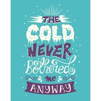 Frozen 'The Cold Never Bothered Me' Art Print, Multi
Frozen 'The Cold Never Bothered Me' Art Print, Multi