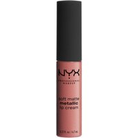 Матовая жидкая помада-крем с металлическим финишем NYX Professional Makeup Soft Matte Metallic Lip Cream (различные оттенки) - Cannes
Матовая жидкая помада-крем с металлическим финишем NYX Professional Makeup Soft Matte Metallic Lip Cream (различные оттенки) - Cannes